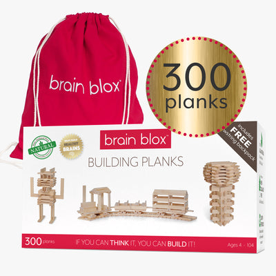 Natural Wooden Building Planks (300 Blocks)